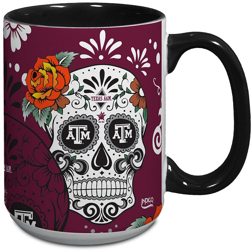 Texas AandM Aggies 15oz. Java Dia de los Muertos Mug