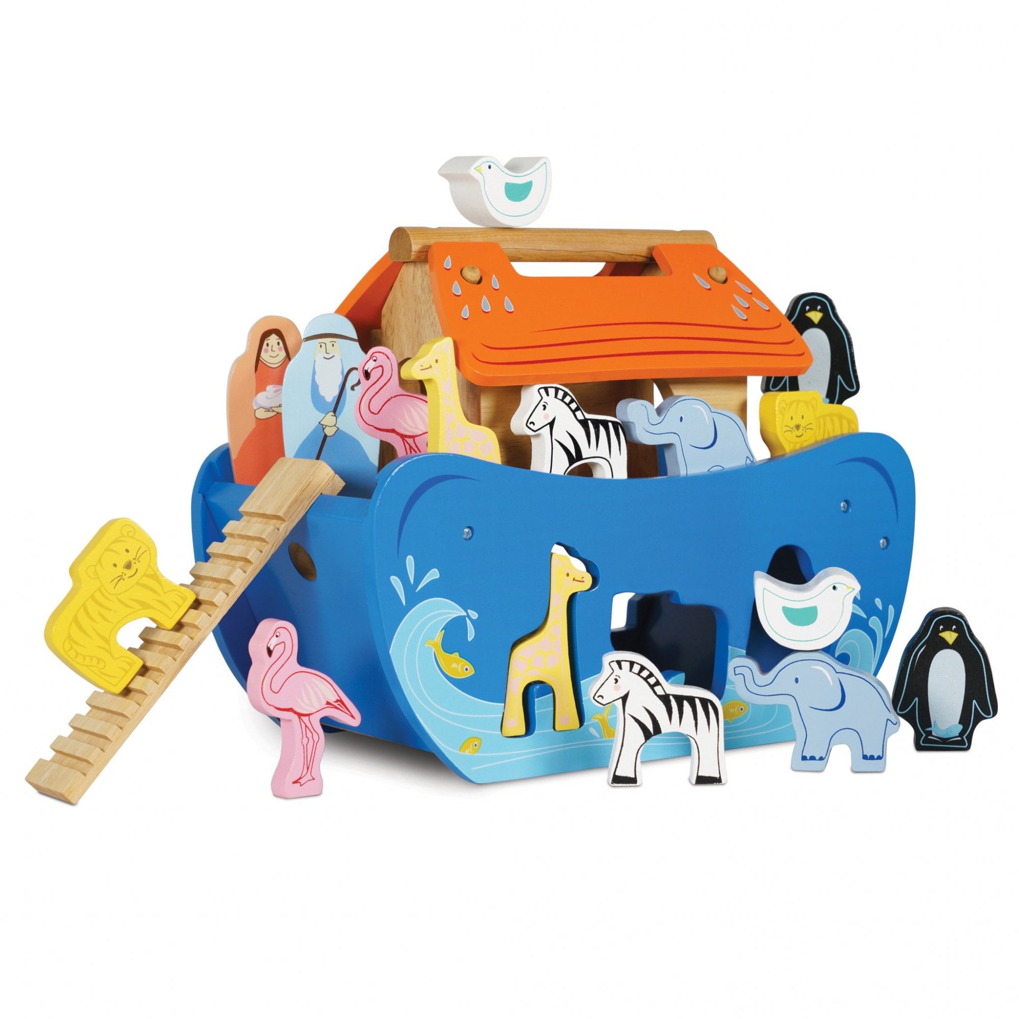 Noah's Ark Wooden Shape Sorter by Tender Leaf Toys