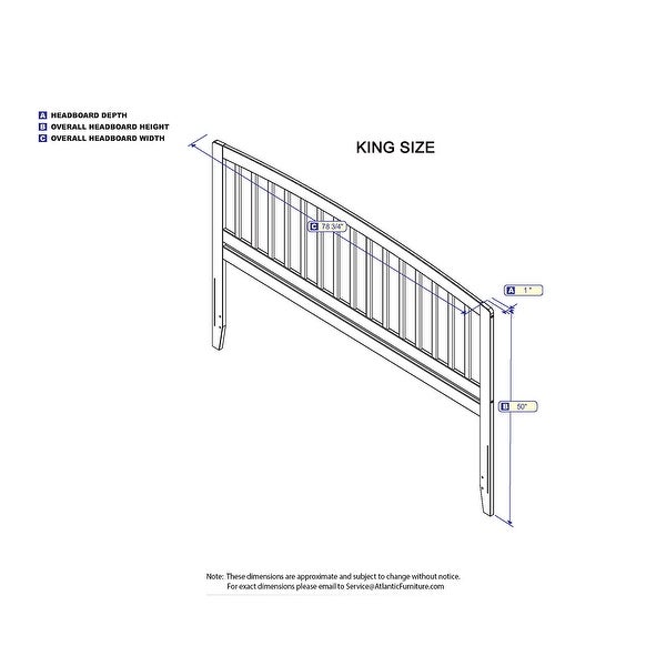 Richmond Mission Classic Headboard - - 12512034