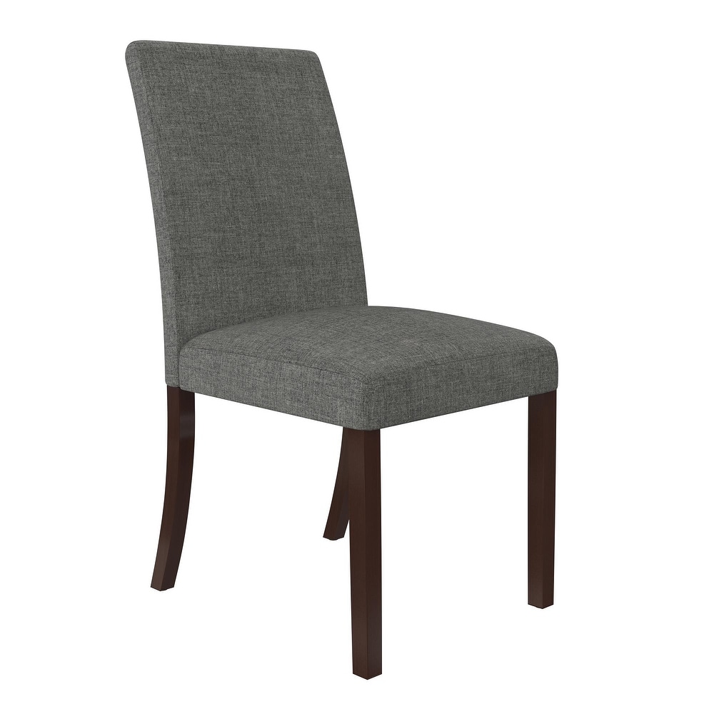 Avenue Greene Kenna Linen Upholstered Parsons Chairs  Set of 2