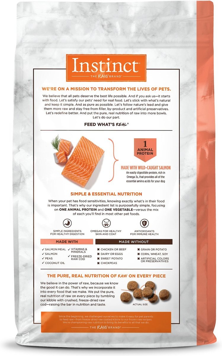 Instinct Limited Ingredient Diet Grain-Free Recipe with Real Salmon Freeze-Dried Raw Coated Dry Dog Food