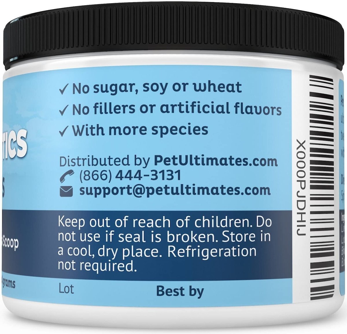 Pet Ultimates Probiotics Cat Supplement， 1.55-oz jar