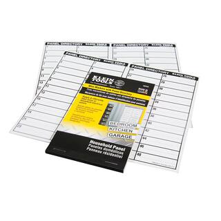 Klein Tools Wire Markers-Household Electric Panel wDirectory 56255