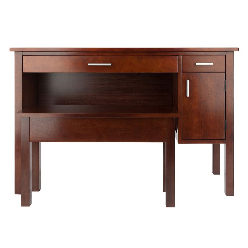 Winsome Emmett Desk and Bench 2-piece Set