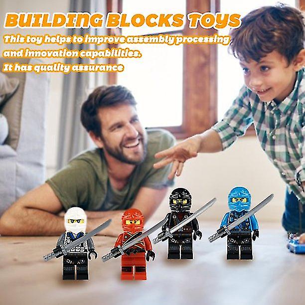 Set Of 20 Pcs Ninja Mini Figures Kai Jay Sensei Wu Master Building Blocks Toys