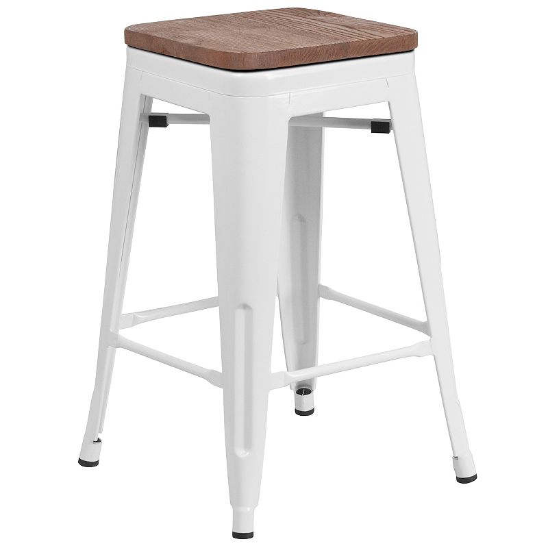 Flash Furniture Backless Mixed Media Counter Stool