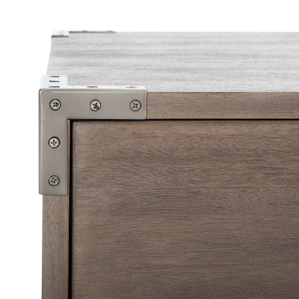 SAFAVIEH Couture Nisha 1 Drawer 1 Shelf Wood Nightstand
