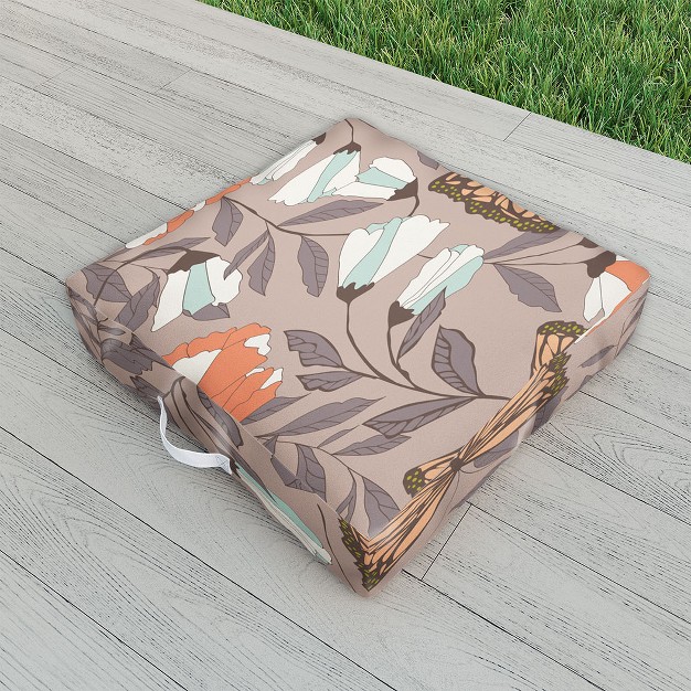 Bluelela Monarch Garden Outdoor Floor Cushion Deny Designs