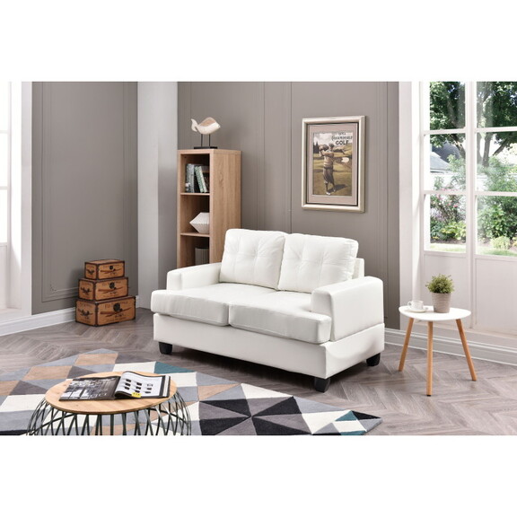 Glory Furniture Sandridge G587A L Loveseat  WHITE ...