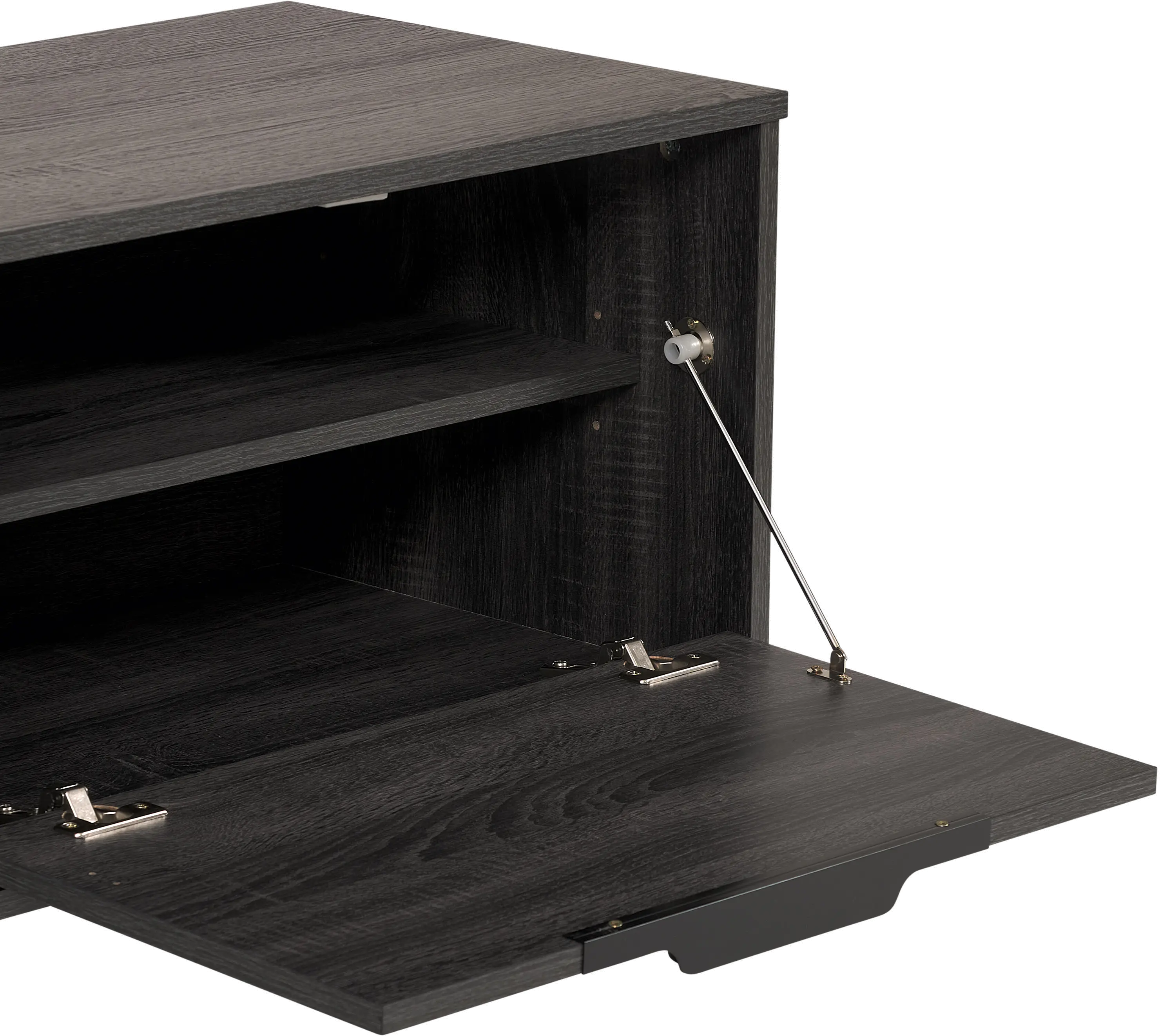 Cole Gray Closed Storage TV Stand