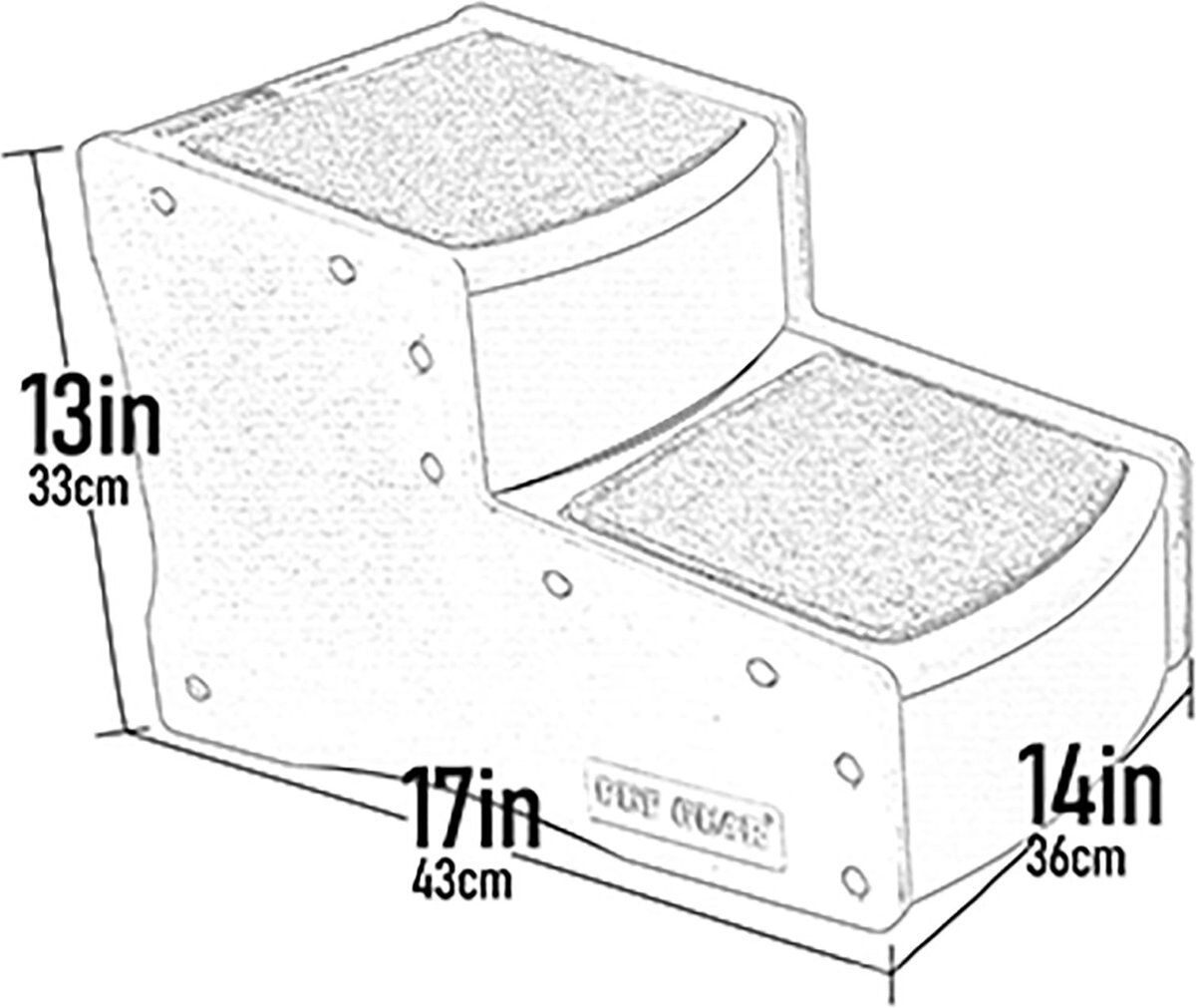 Pet Gear Easy Step II Deluxe Soft Cat and Dog Stairs