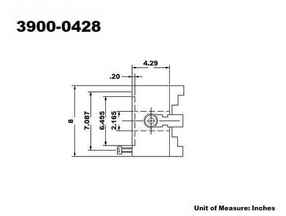 ABS Import Tools 8 4 JAW PLAIN BACK SELF CENTERIN...