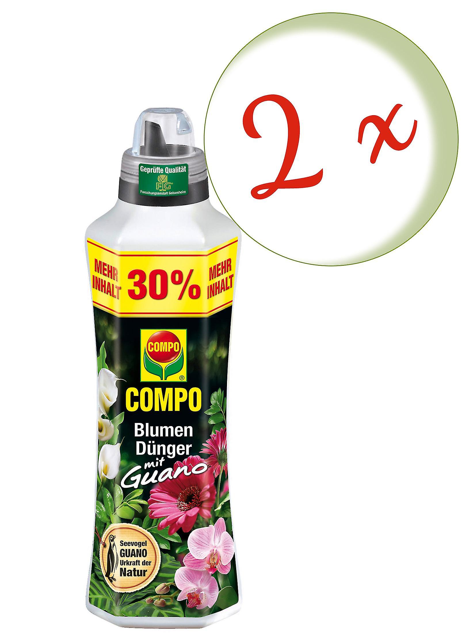 2 x COMPO flower bulbs with guano， 1.3 liters