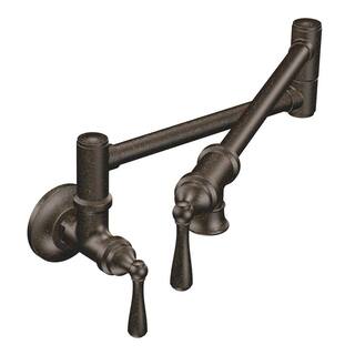 MOEN Wall Mounted Swing Arm Pot Filler in Oil Rubbed Bronze S664ORB