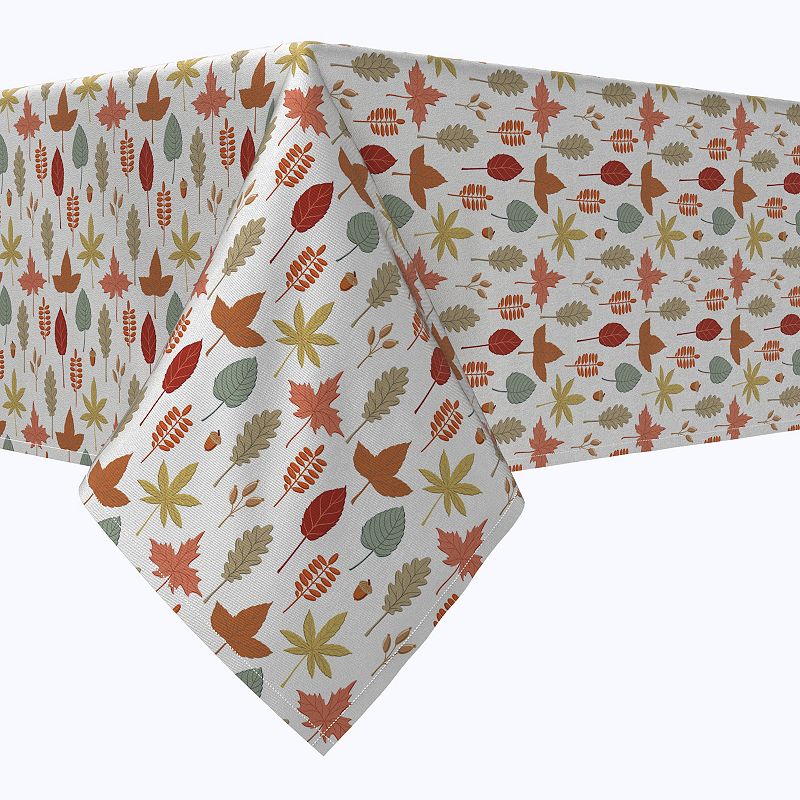 Rectangular Tablecloth， 100% Cotton， 52x84， Foliage Illustration