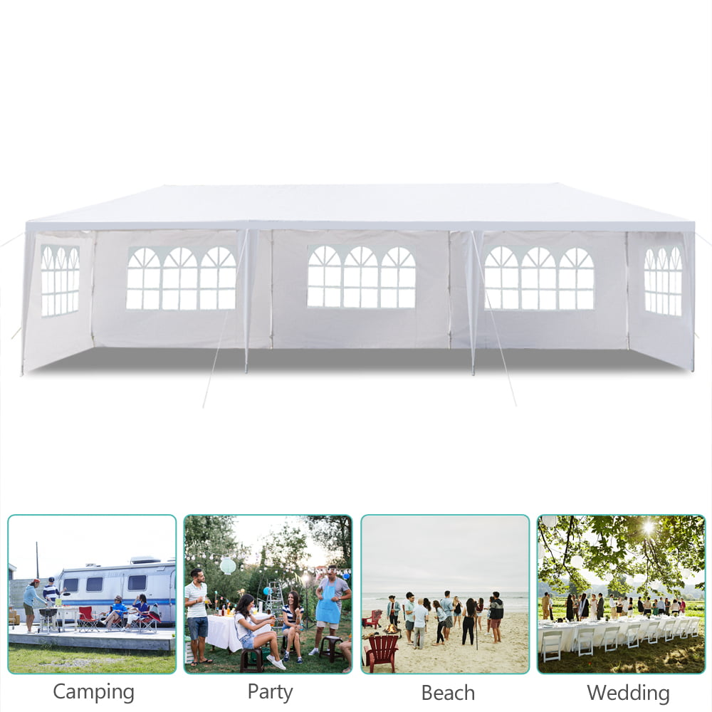 Ktaxon 10'x30' Party Wedding Outdoor Patio Tent Canopy  Event with 5 Wall White