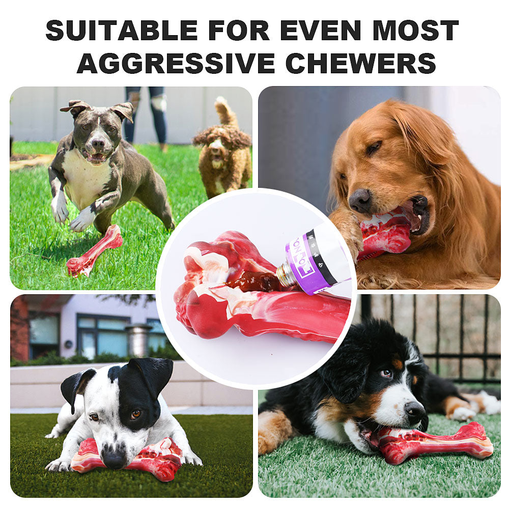 MASBRILL Dog Toys Indestructible Dog Chew Toys for Large Breed Aggressive Chewers Tough Dog Teething Toys for Pet Teeth Cleaning， Natural Rubber Interactive Dog Toys for Boredom