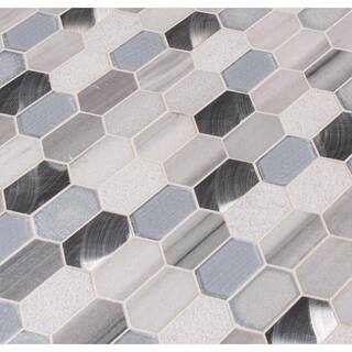 MSI Harlow Picket 12 in. x 12 in. Mixed Multi-Surface Mosaic Tile (1 sq. ft.  each) SGLSMT-HARPK8MM