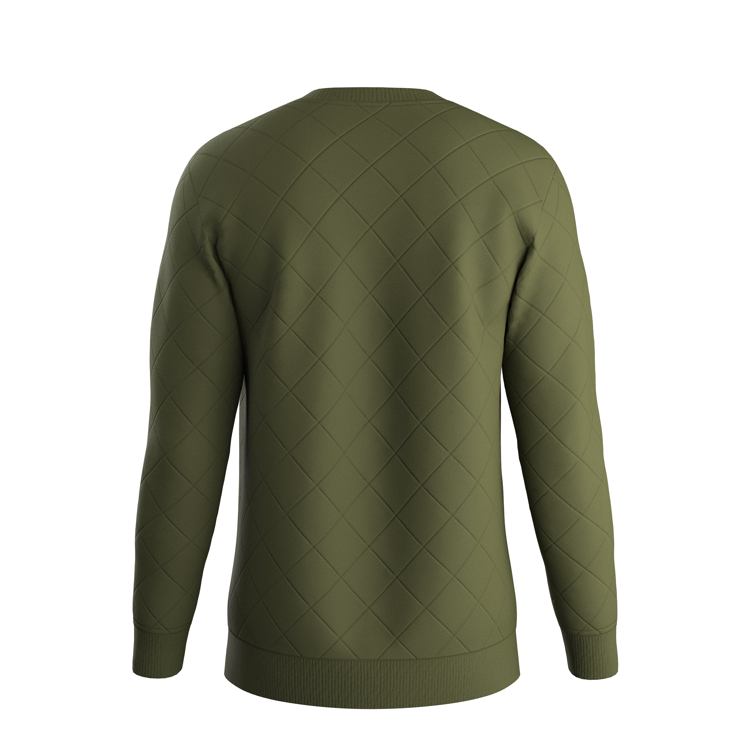 Fungi Quilted Sweatshirt - Khaki