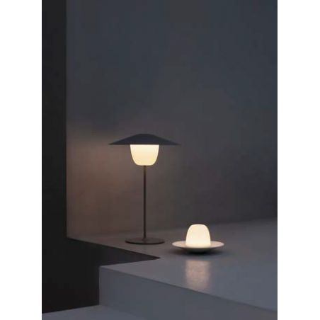 Lampe à poser modulable extérieure rechargeable - BLOMUS Anilamp Blanc