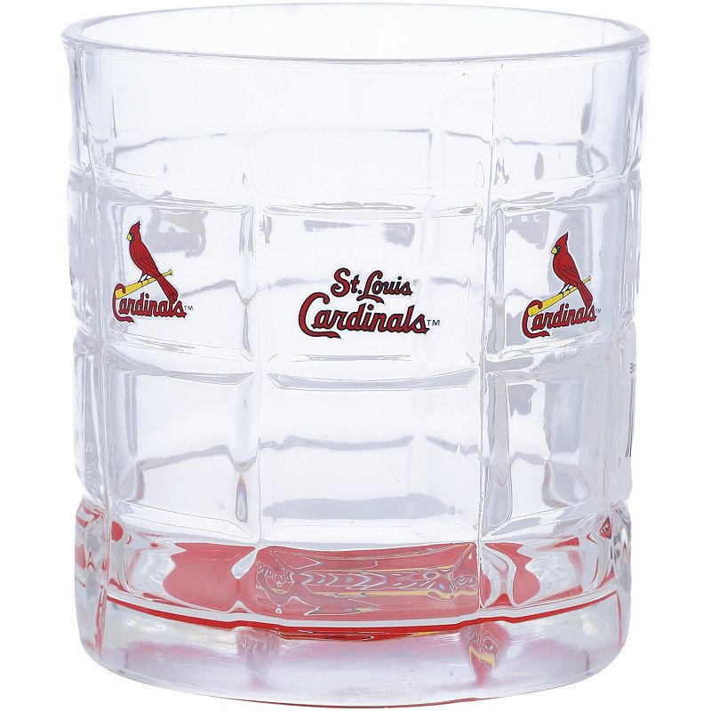 St. Louis Cardinals 10oz. Team Bottoms Up Squared Rocks Glass