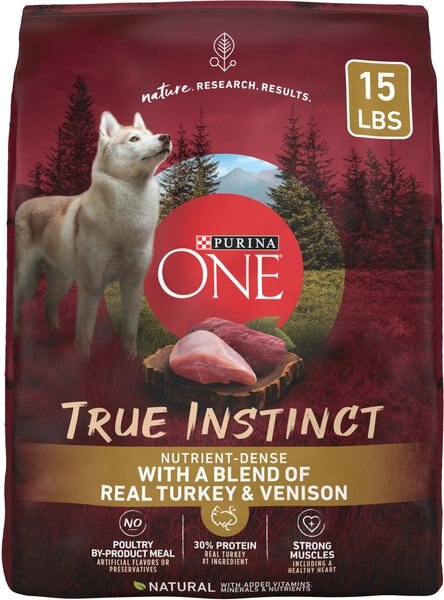 Purina ONE Natural True Instinct With Real Turkey and Venison High Protein Dry Dog Food