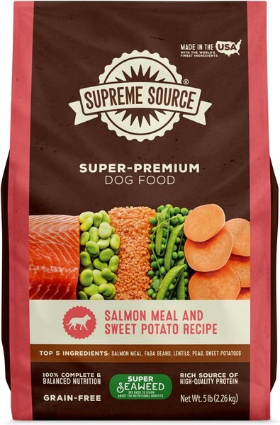 Supreme Source Grain-Free Salmon Meal and Sweet Potato Recipe Dry Dog Food