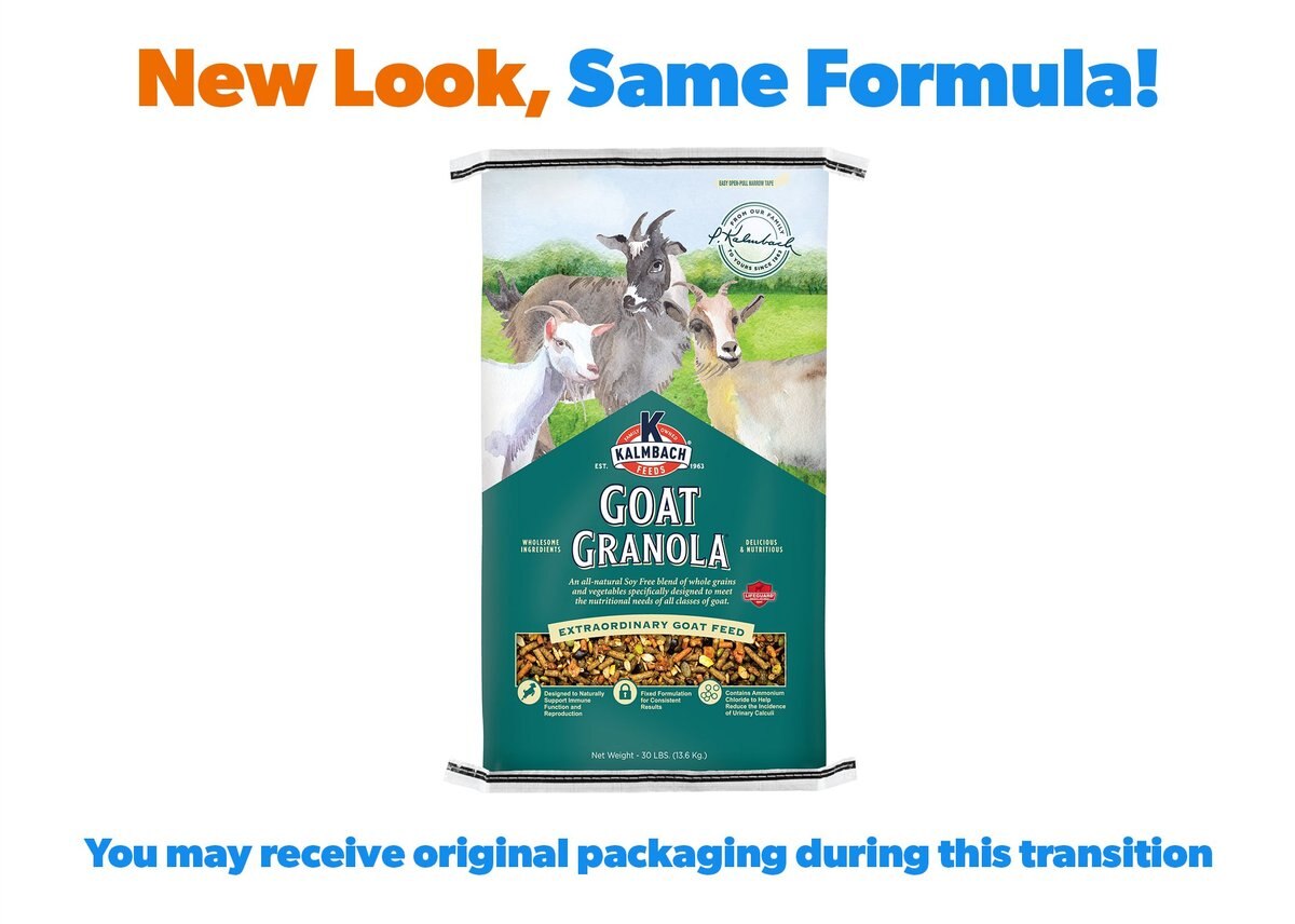 Kalmbach Feeds Granola Goat Food， 30-lb bag