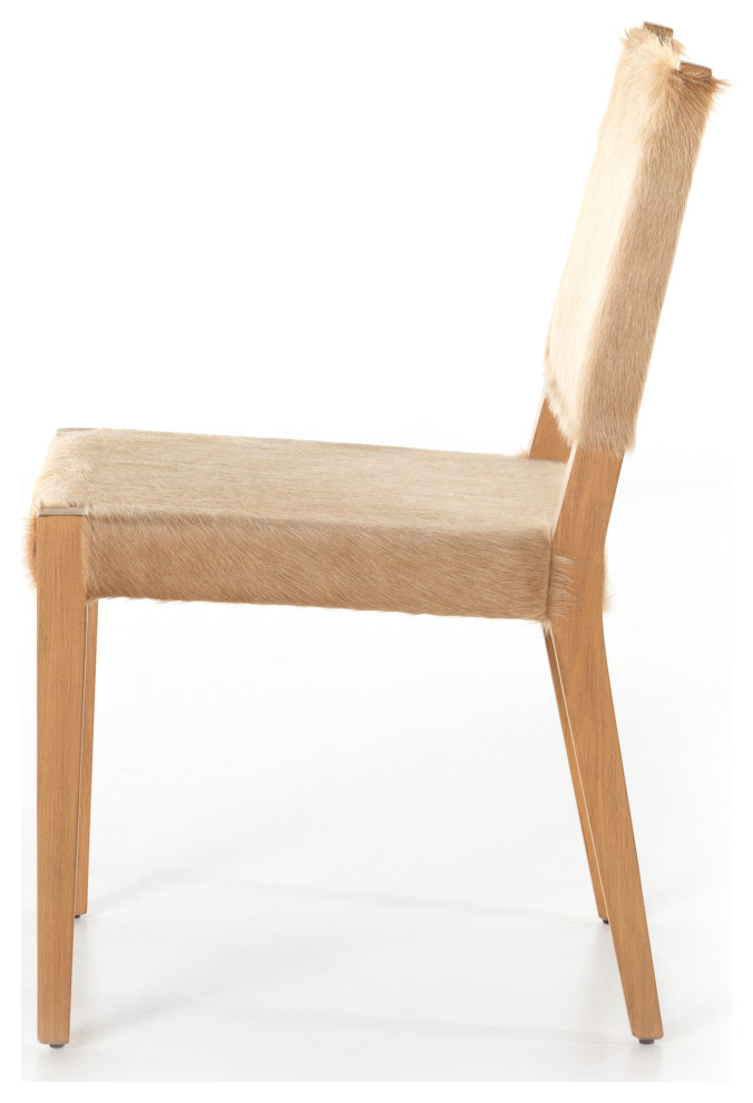 Villa Dining Chair  Light Hair On Hide   Contemporary   Dining Chairs   by Four Hands  Houzz