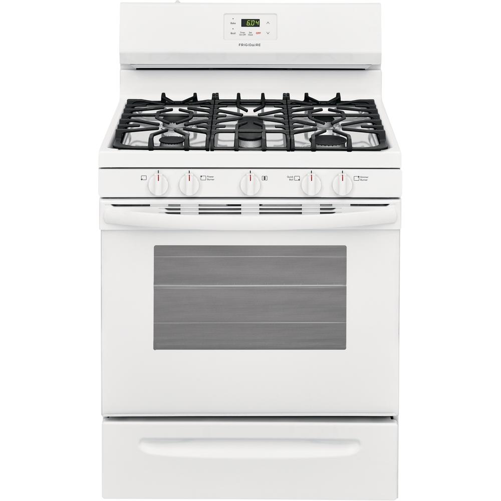 Frigidaire 30-inch Freestanding Gas Range with Even Baking Technology FCRG3052AW