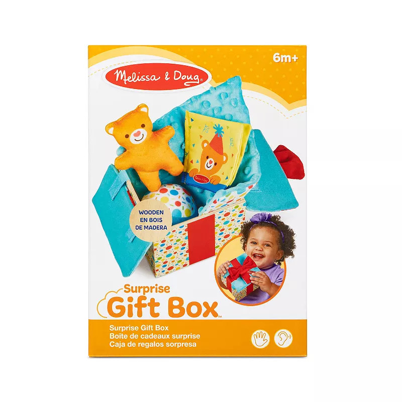 Melissa and Doug Wooden Surprise Gift Box Infant Toy