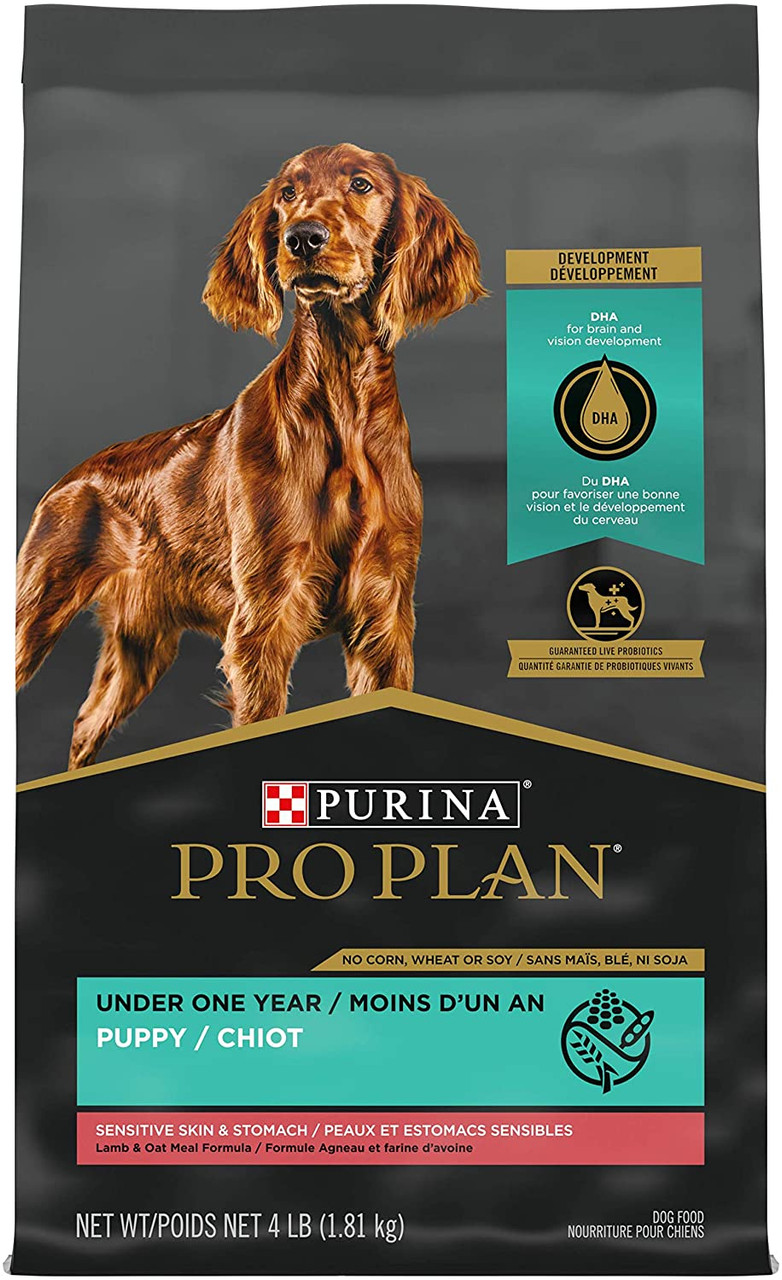 Purina Pro Plan Puppy Sensitive Skin and Stomach Lamb and Oatmeal Dry Dog Food