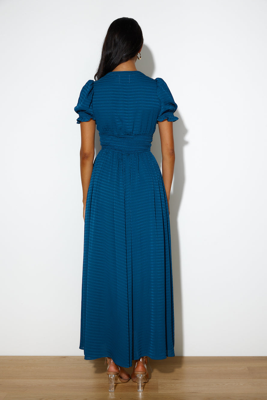 Downtown Brunch Maxi Dress Navy