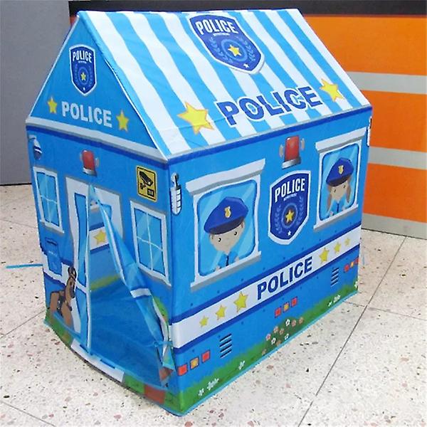 New Police Large Kid Play Tent， Kids Castle Tent House Camping Tents For Kids Indoor Outdoor 29454