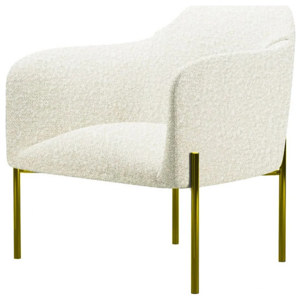 Eden White Sherpa Accent Chair   Contemporary   Armchairs And Accent Chairs   by V.S.D Furniture  Houzz