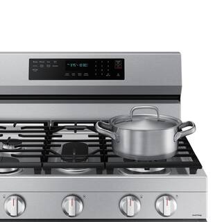  6 cu. ft. Smart Wi-Fi Enabled Convection Gas Range with No Preheat AirFry in Stainless Steel NX60A6711SS