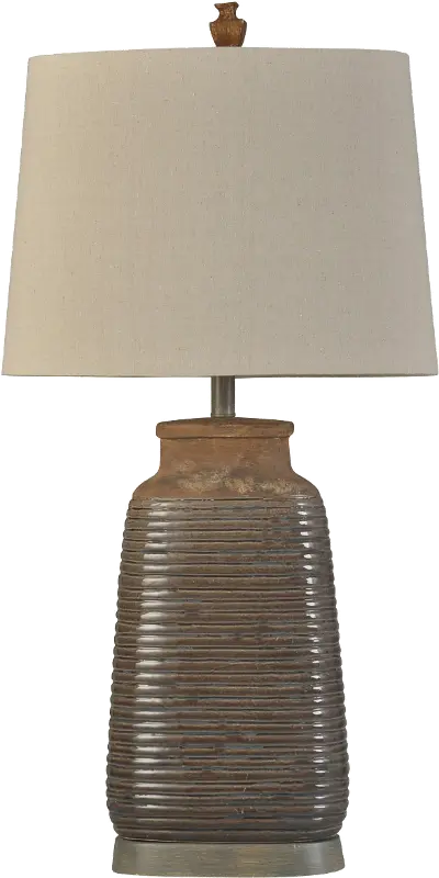 Traditional Brown Ceramic Table Lamp - Armond