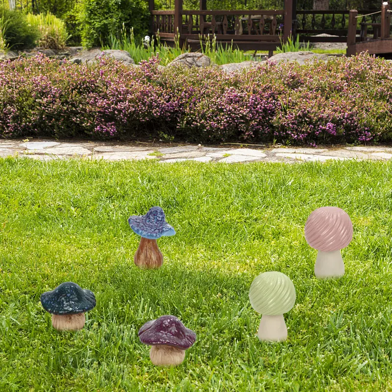 Modern Home Garden Scenery Mushroom Gift Wedding Decoration Supplies Garden Artificial Plant Ceramic Mushroom Ornament