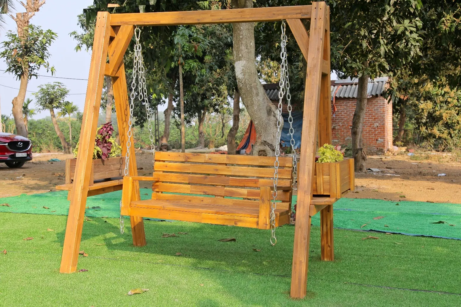 Wooden Playhouse Kids Garden Outdoor Playhouse Mobile wooden playhouse by Oiled Teak / Acacia / Pine DIy products