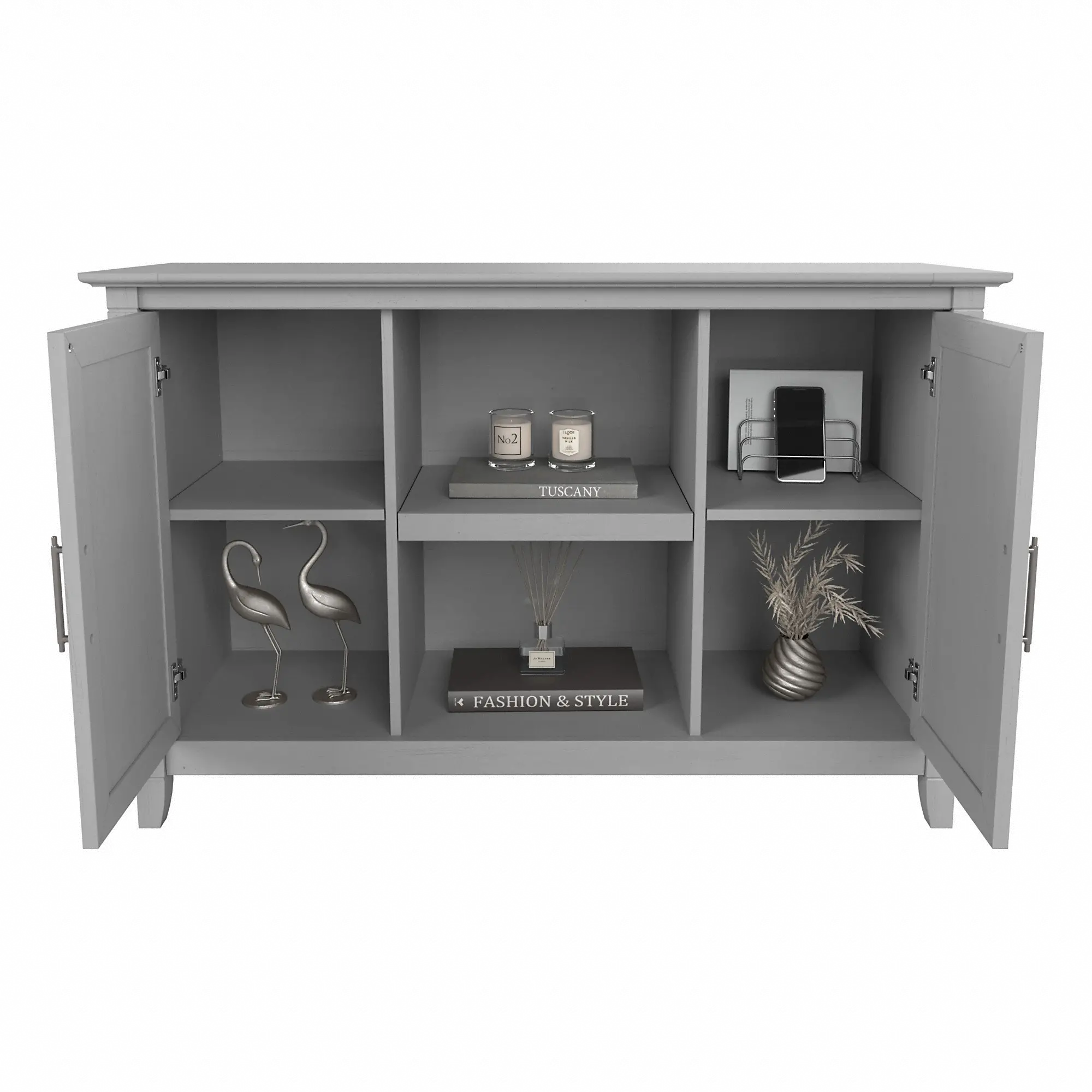 Key West Cape Cod Gray Accent Cabinet - Bush Furniture