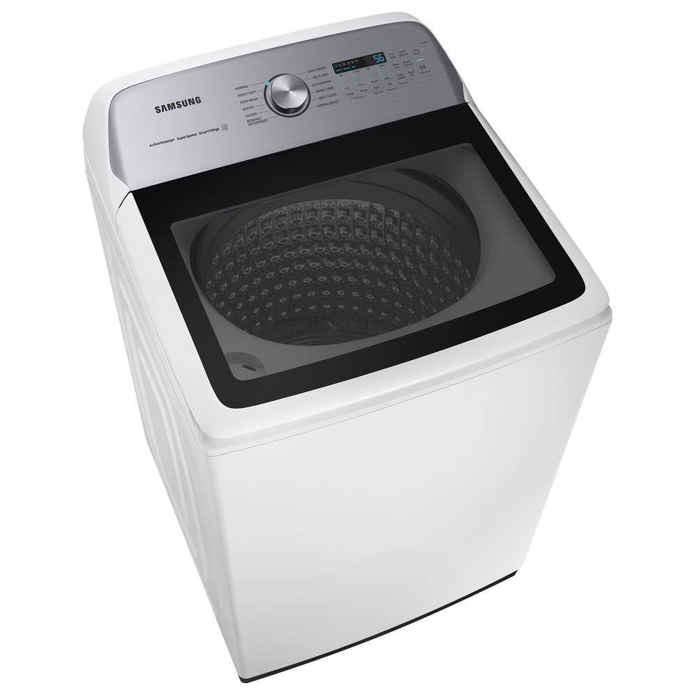  5.2 cu. ft. Smart High-Efficiency Top Load Washer with Impeller and Super Speed in White ENERGY STAR WA52A5500AW