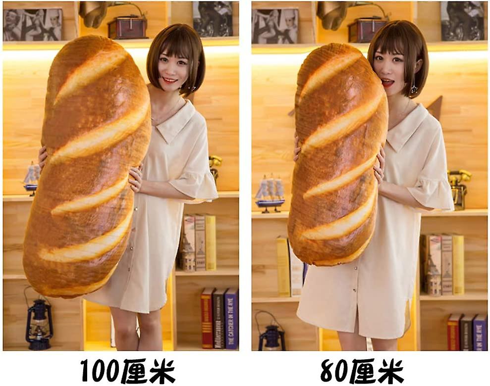 3d Simulation Bread Shape Plush Pillow，soft Butter Toast Bread Food Cushion Stuffed Toy For Home Decor 31.4