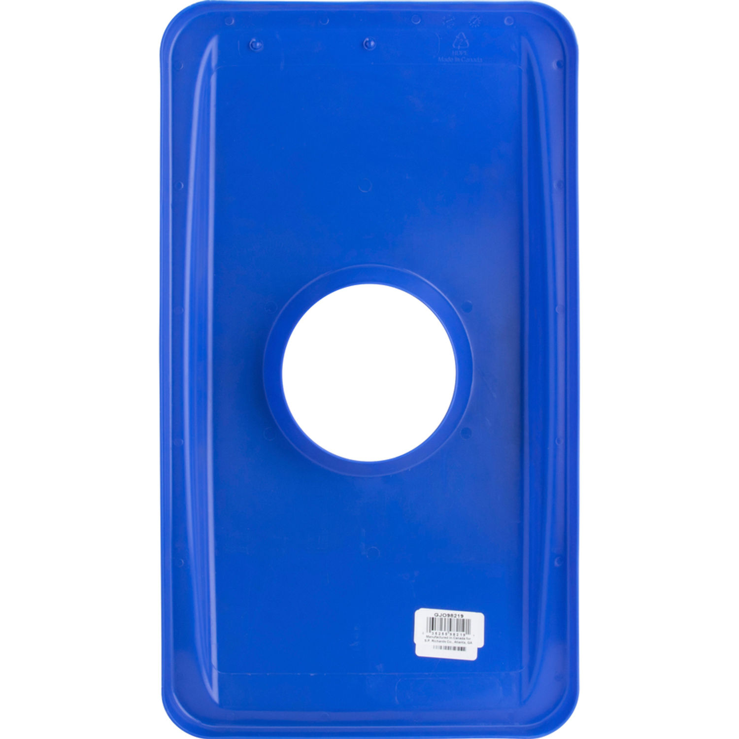 23-gallon Recycling Bin Round Cutout Lid by Genuine Joe GJO98219CT