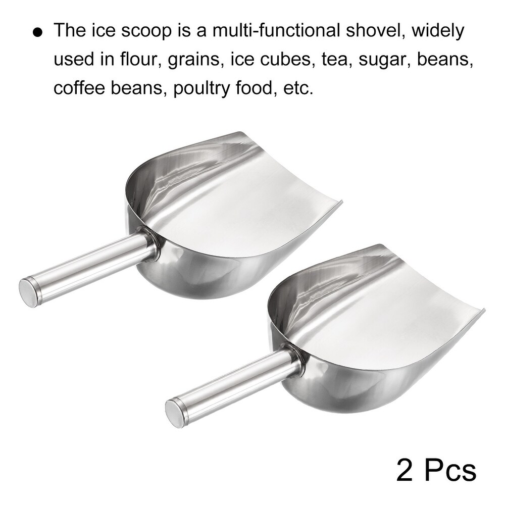 Ice Scoop Stainless Steel 9.5x3.5\