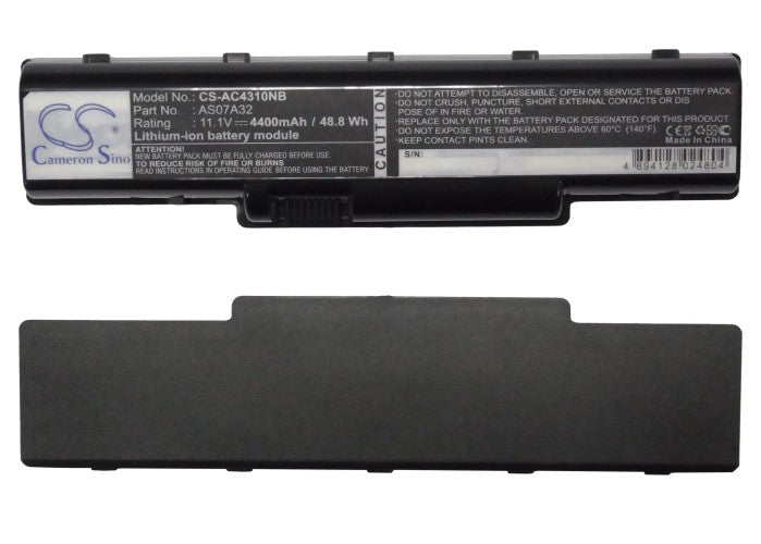 Acer Aspire 2930 Aspire 2930582G25Mn Aspi 4400mAh Replacement Battery BatteryClerkcom Laptop and Notebook