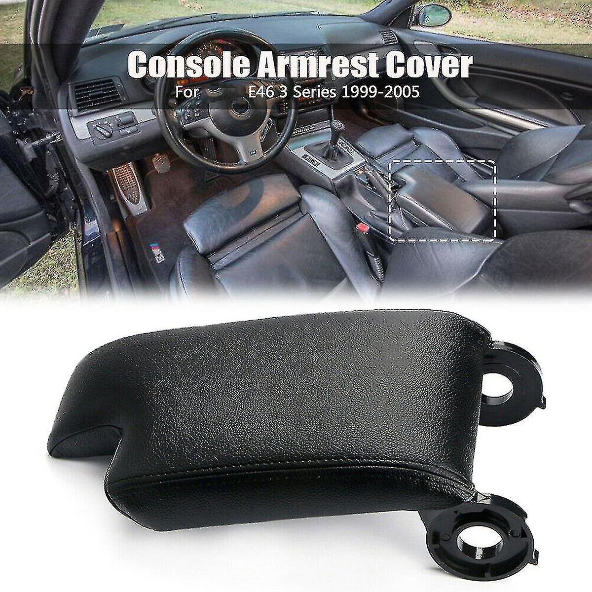 51168238230 Car Center Console Armrest Cover Replacement Kit For E46 1998-2006 Lhd Black