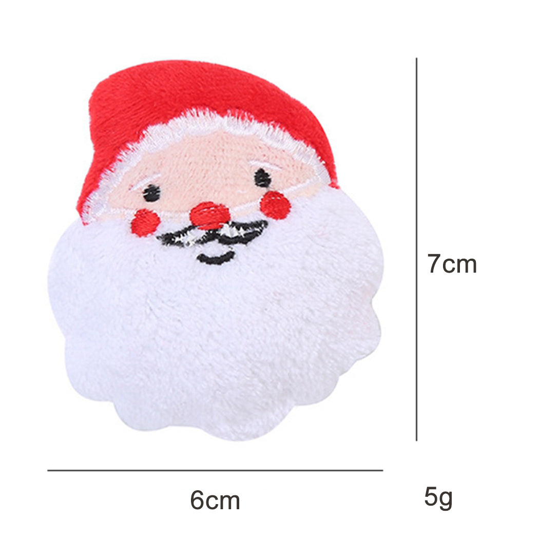 Bangcool 3PCS Christmas Kitten Toy Plush Santa Claus Elk Gingerbread Cat Catnip Toy