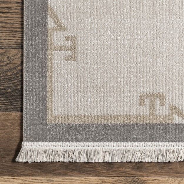 Nuloom Isa Southwestern Indoor outdoor Fringe Area Rug