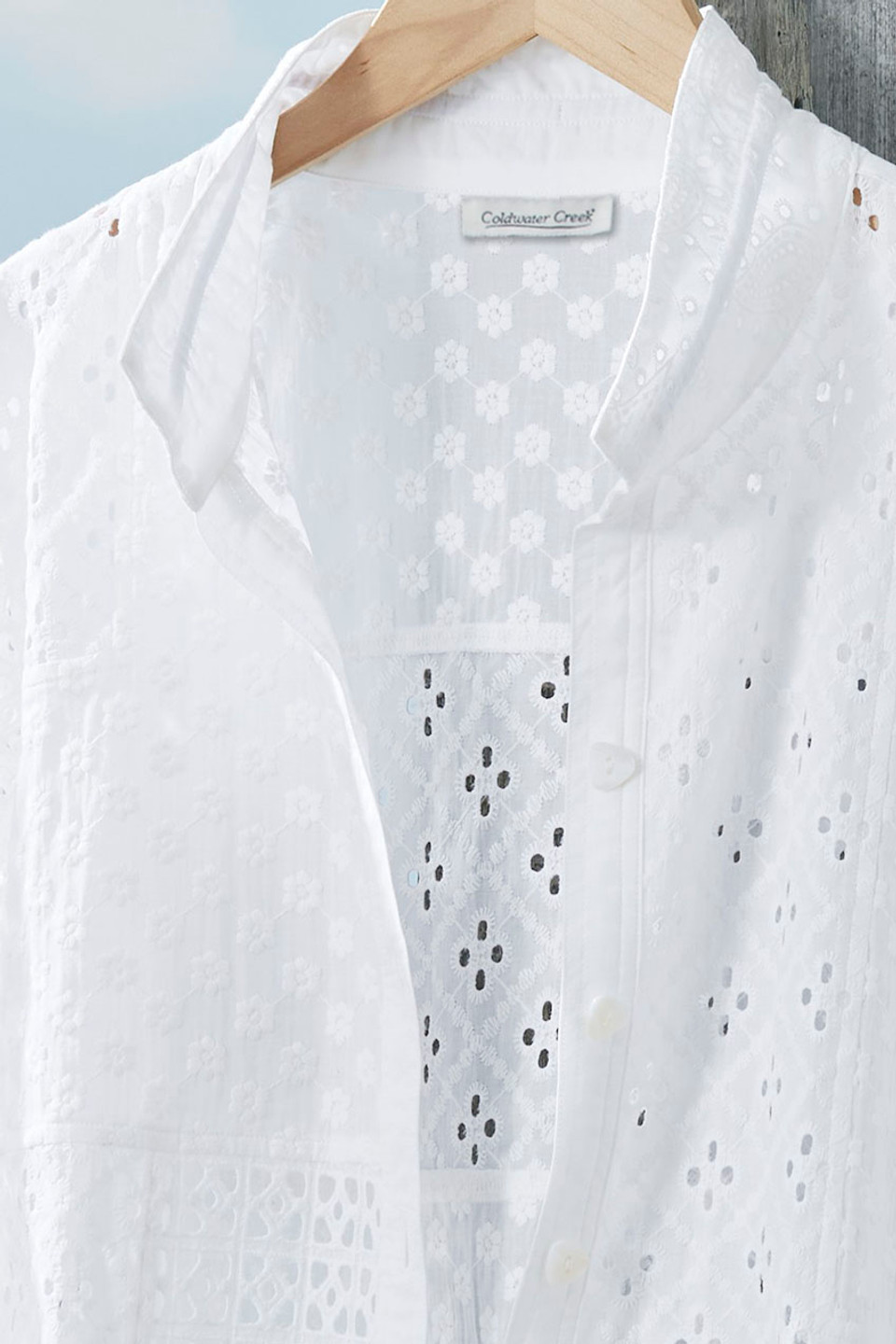 Effortless Eyelet Shirt - Coldwater Creek
