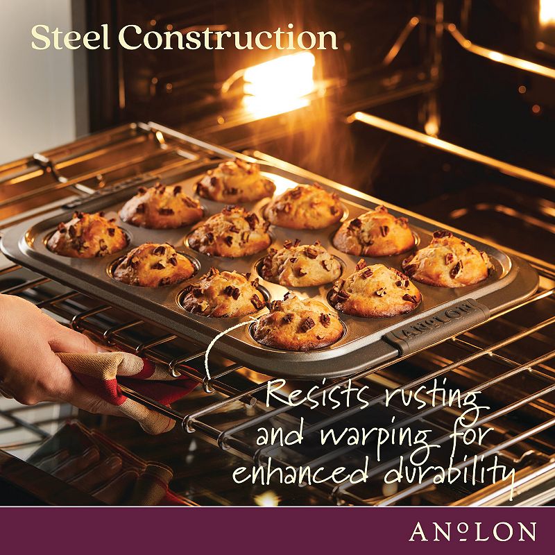 Anolon Advanced Nonstick Bakeware 12-Cup Muffin Pan